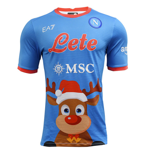 SSC Neapel Christmas Sonderausgabe Trikot 2022-2023 ( Aufdruck Dein Name )