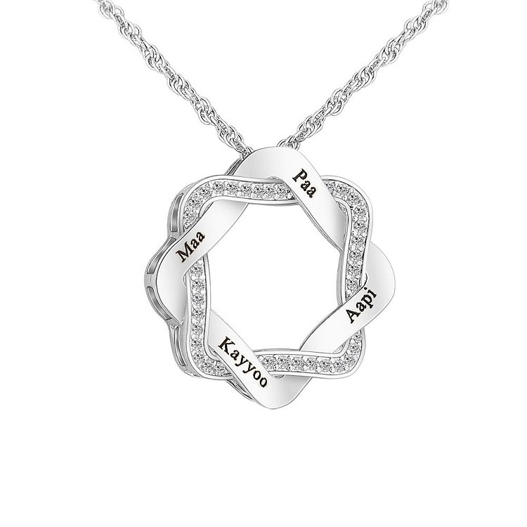 Engraved Wreath Pendant