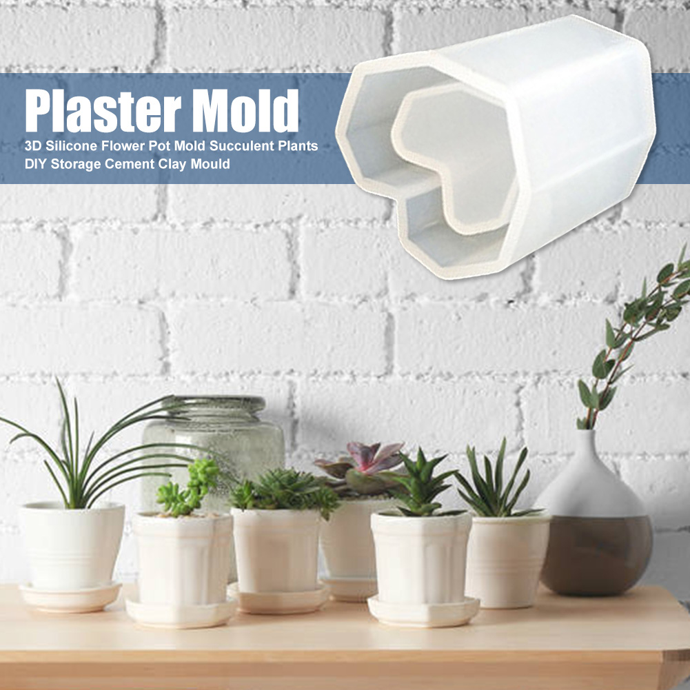 3D Silicone Flower Pot Mold Succulent Plants DIY Storage Cement Clay Mould, 501 Original
3D Silicone Flower Pot Mold Succulent Plants DIY Storage Cement Clay Mould, 501 Original