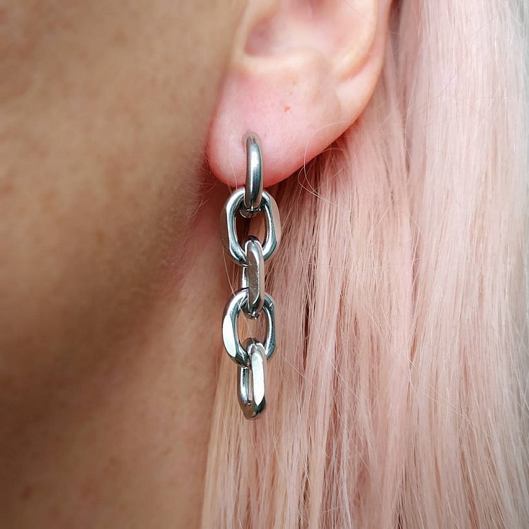 Chunky Chain Punk Earrings