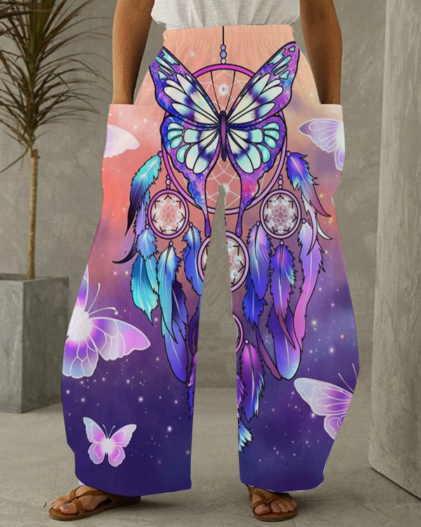 Floral Print Retro Casual Loose Pants S-5XL - Chicaggo