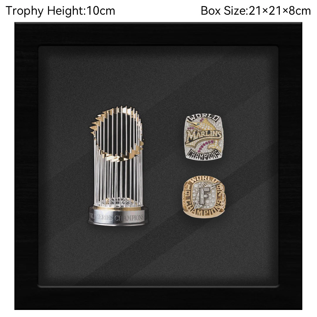 Florida Marlins MLB Trophy And Ring Box