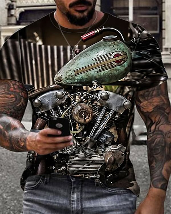 Men's Cotton Blends Casual Short Sleeve Shirts & Tops - Chicaggo