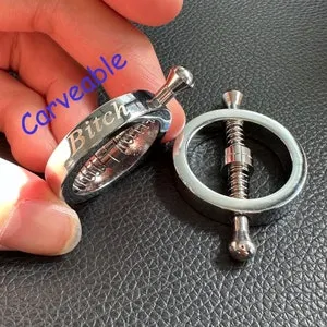 pornhint Pornhint Spring Nipple Clamps Adult BDSM Play (1Pair),Customized,Name,Date,Special Meaning Words