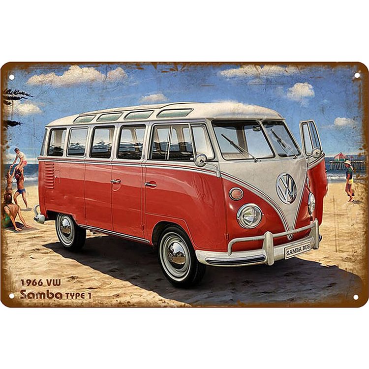 Campervan Car - Vintage Tin Signs/Wooden Signs - 20*30cm/30*40cm