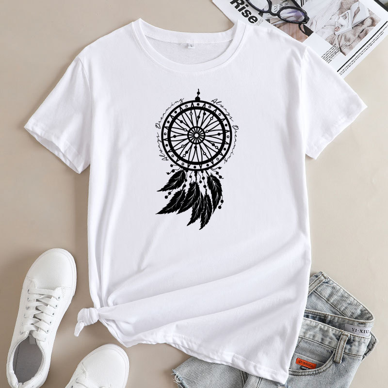 Dream Catcher Feather Women's Cotton T-Shirt | ARKGET