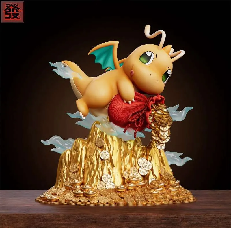 Fa Studio - Lucky Fortune Dragonite Ornament Pokémon-