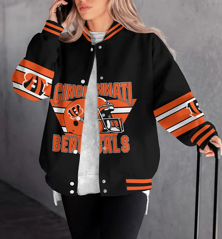 Cincinnati Bengals Women Limited Edition Full-Snap Casual Jacket