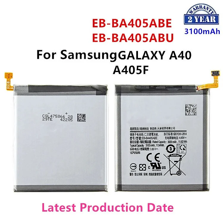 Brand New EB-BA405ABE EB-BA405ABU 3100mAh Battery For Samsung  Galaxy A40 2019 SM-A405FM/DS A405FN/DS GH82-19582A
