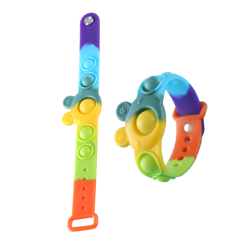 Wearable Frog Push Bubble Bracelet Toy Sensory Relieve Stress Toys Rainbow, 501 Original
Wearable Frog Push Bubble Bracelet Toy Sensory Relieve Stress Toys Rainbow, 501 Original