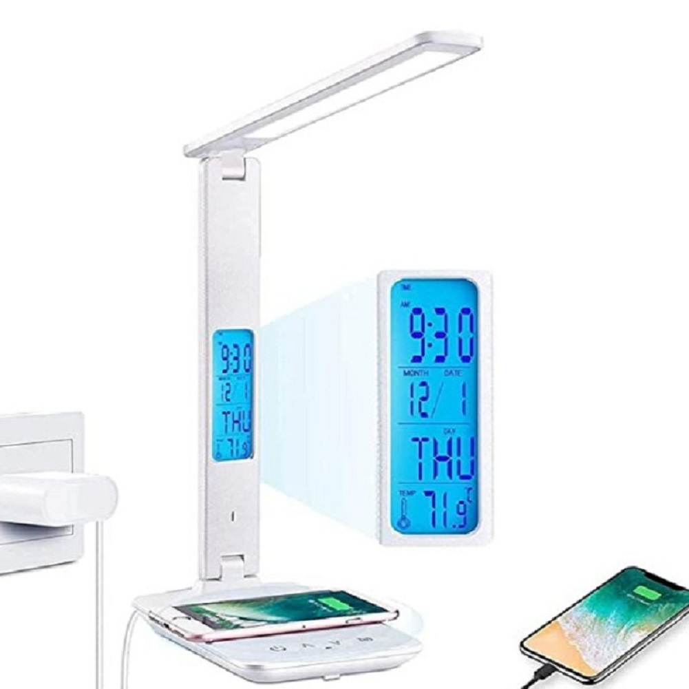 Foldable desk lamp with clock alarm clock date temperature, U.s. regulations, 501 Original
Foldable desk lamp with clock alarm clock date temperature, U.s. regulations, 501 Original