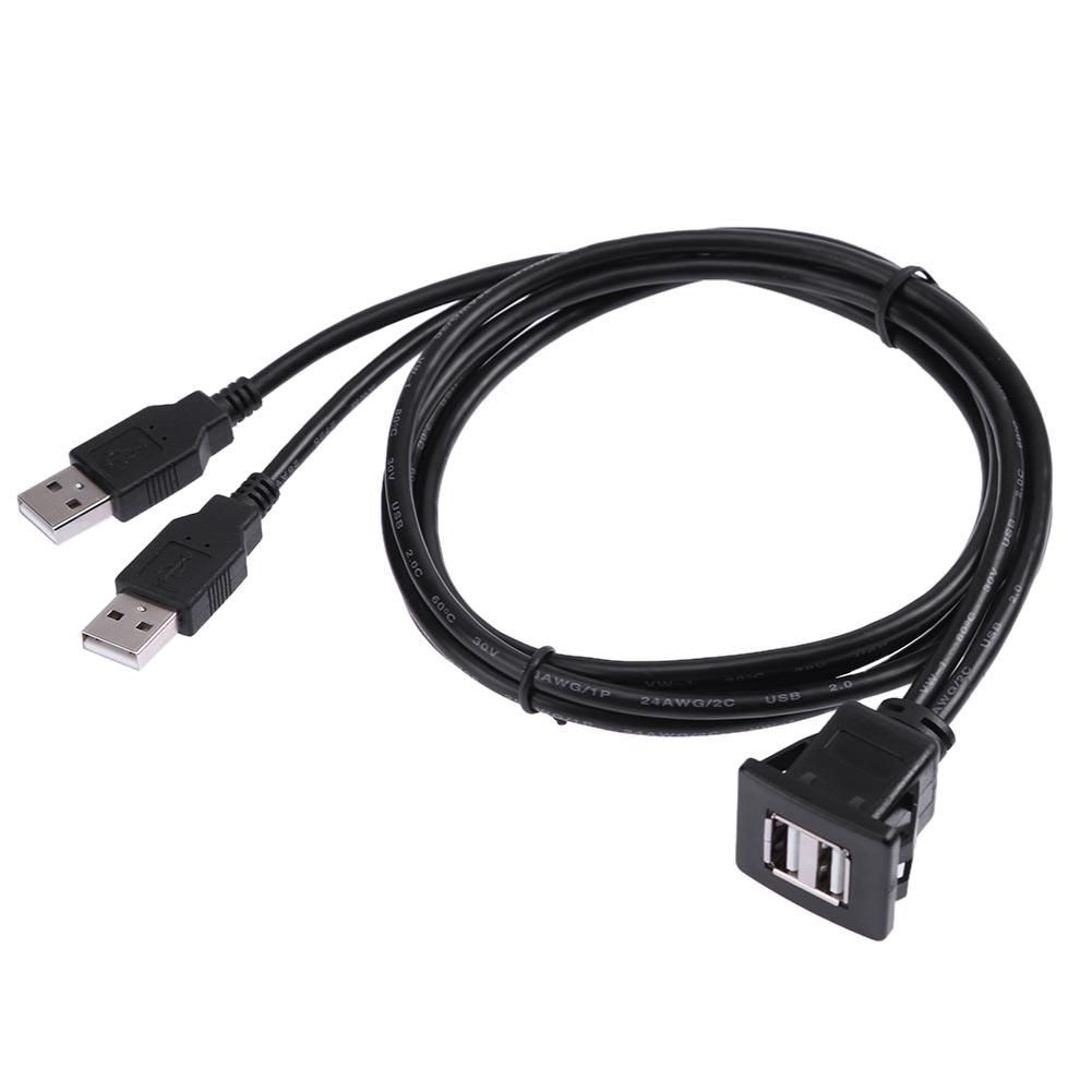 1M Usb Panel Flush Mount Cable Dual Usb2.0 A Male To Female Car Mount Cable, 501 Original
1M Usb Panel Flush Mount Cable Dual Usb2.0 A Male To Female Car Mount Cable, 501 Original
