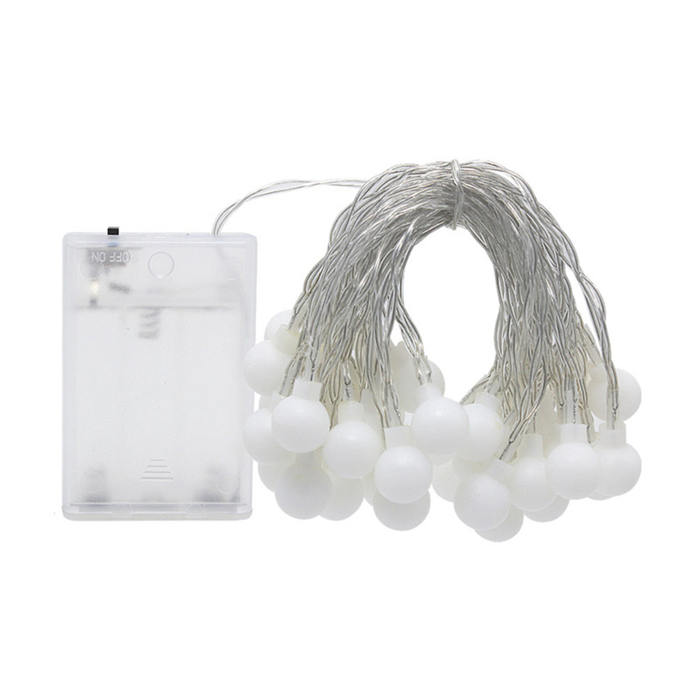 6m 40 LED Frosted Ball Lights Fairy String Waterproof Lamp Battery Power, Warm white, 501 Original
6m 40 LED Frosted Ball Lights Fairy String Waterproof Lamp Battery Power, Warm white, 501 Original