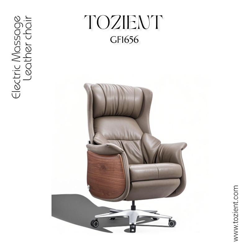 TOZIENT GF1656 /DAlembert/ Boss Chair, Top Grain Cowhide, Massage