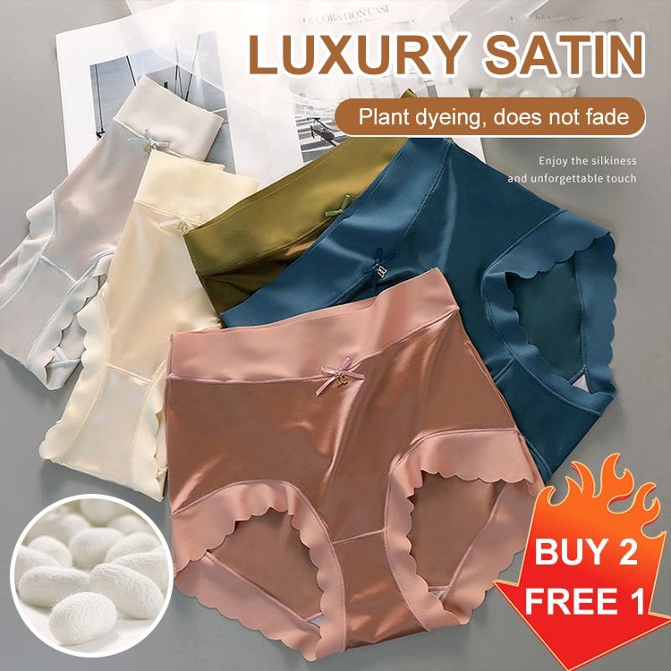 Seamless Luxury Women Silk Satin Briefs [FST13] - $24.00