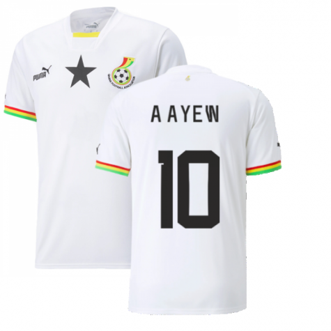 Ghana André Ayew 10 Home Shirt Kit World Cup 2022