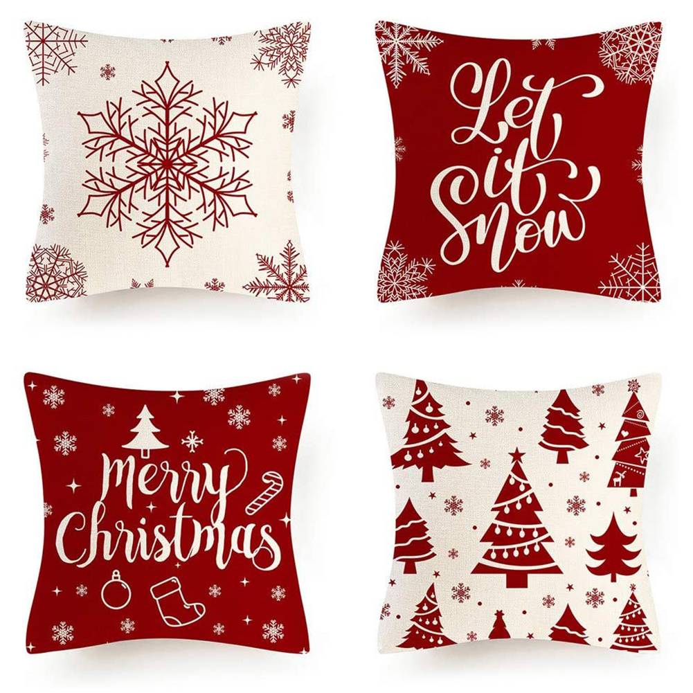 4pcs Christmas Cushion Cover Decorative Sofa Pillow Case Home Decor, 45*45cm, 501 Original
4pcs Christmas Cushion Cover Decorative Sofa Pillow Case Home Decor, 45*45cm, 501 Original