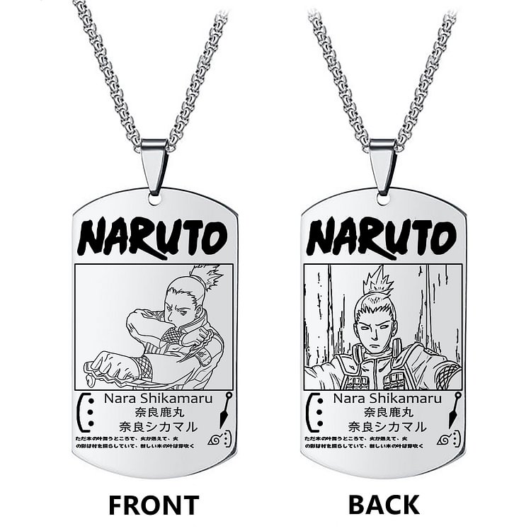 Naruto Nara Shikamaru Anime Merch Necklace weebmemes