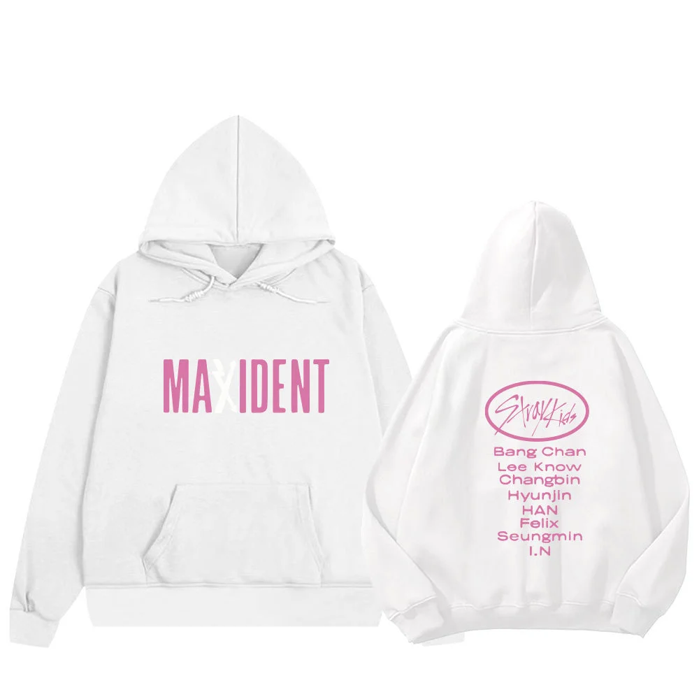 Stray Kids Maxident Album Group Name Double Printed Hoodie