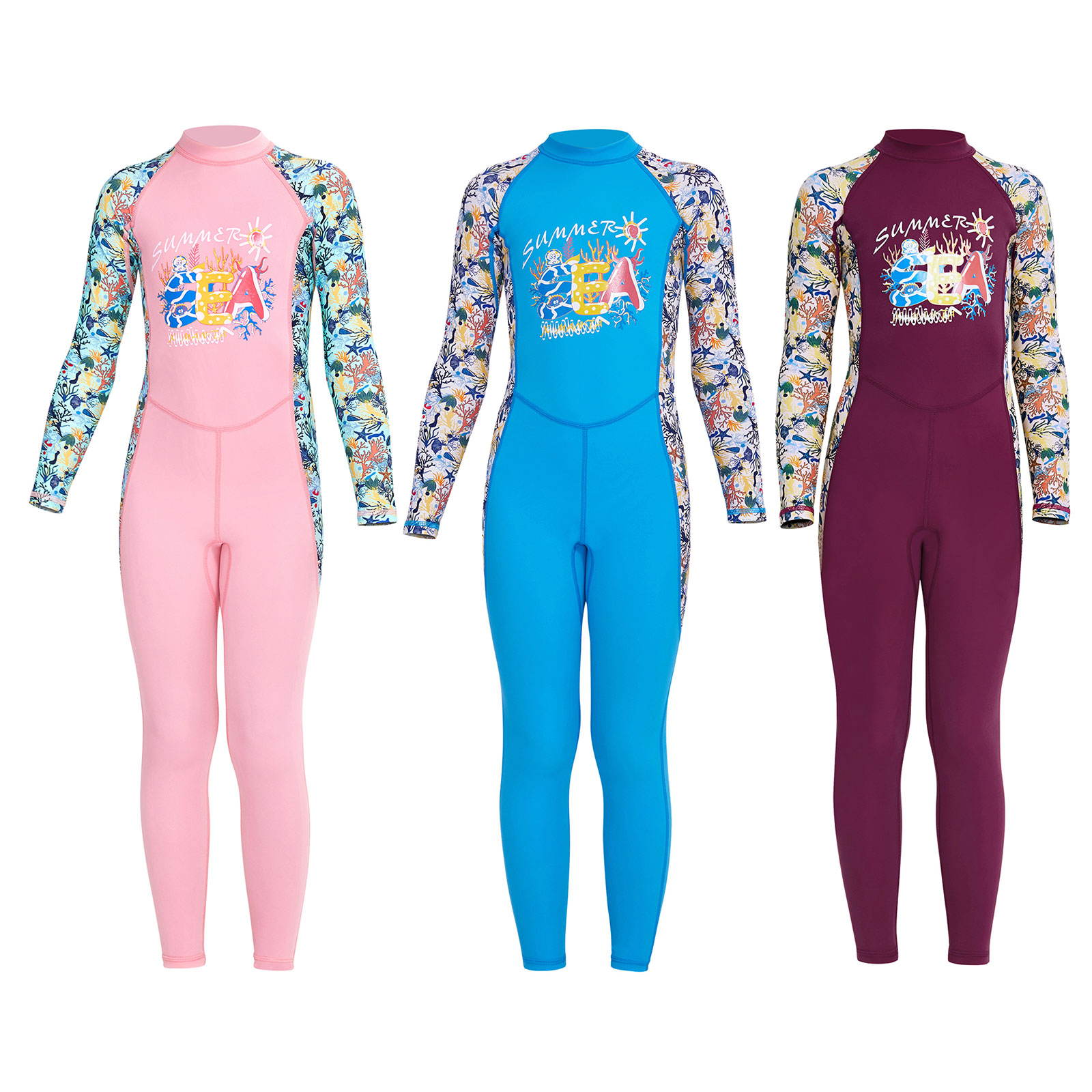 Girl Kids One-Piece Swimsuit UV Protection Full Body Long-Sleeved Wetsuit, Blue, 501 Original
Girl Kids One-Piece Swimsuit UV Protection Full Body Long-Sleeved Wetsuit, Blue, 501 Original