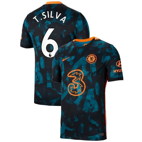 Chelsea Thiago Silva 6 UCL 3rd Shirt Kit 2021-2022