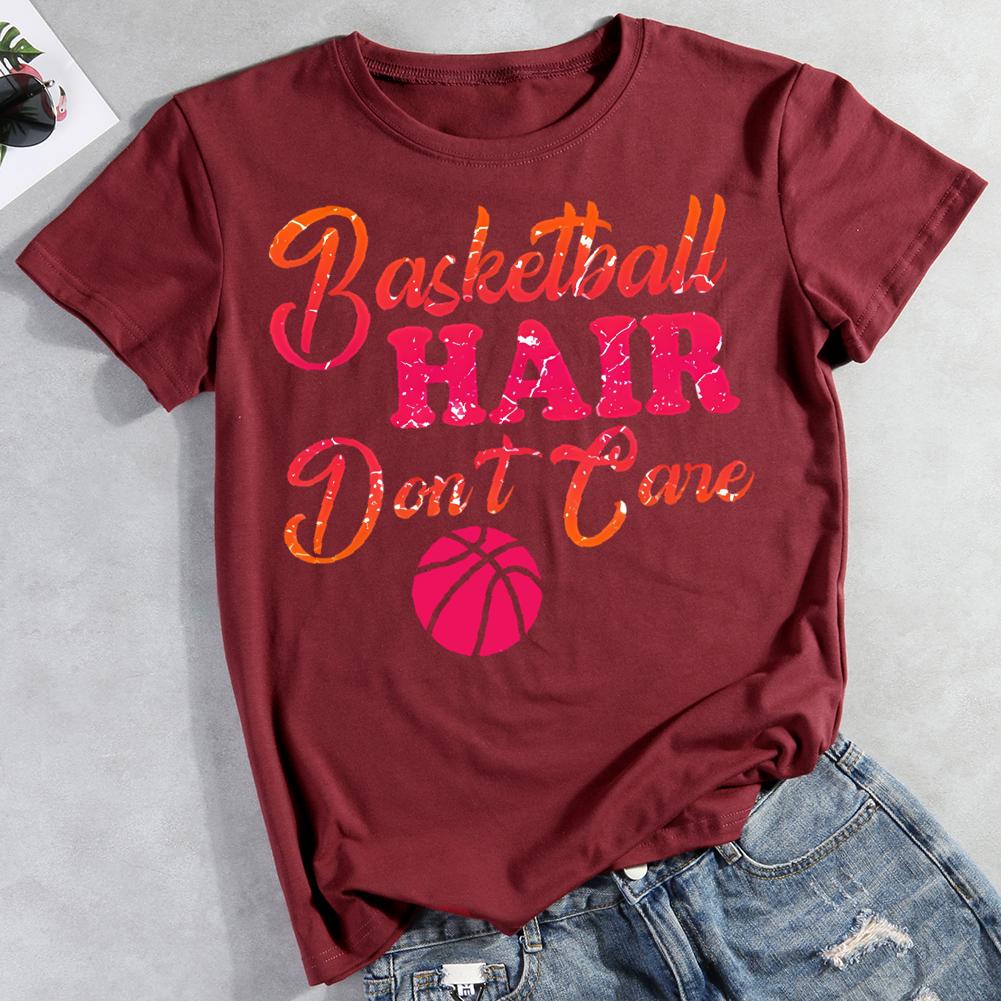 basketball hair don't tare Round Neck T-shirt-0021893-Guru-buzz