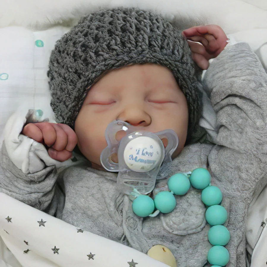 [New Series!] Real Newborn Reborn Baby Boy Realistic 12'' Eyes Closed Reborn Baby Doll Named Jensen