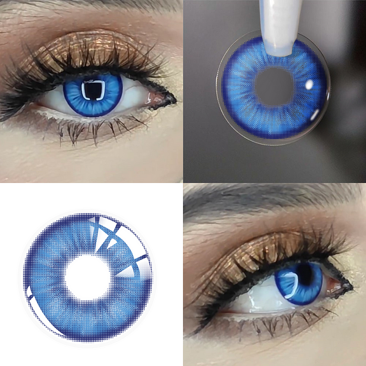 【U.S WAREHOUSE】E-blink Blue Color Contact Lenses