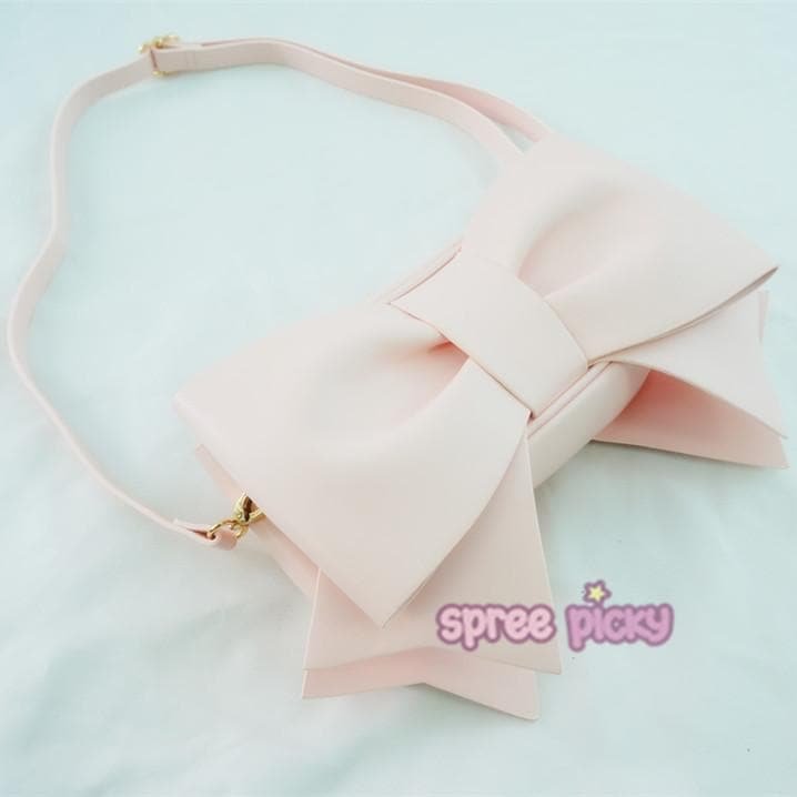 Pink Bowknot Cross Body Bag SP167099