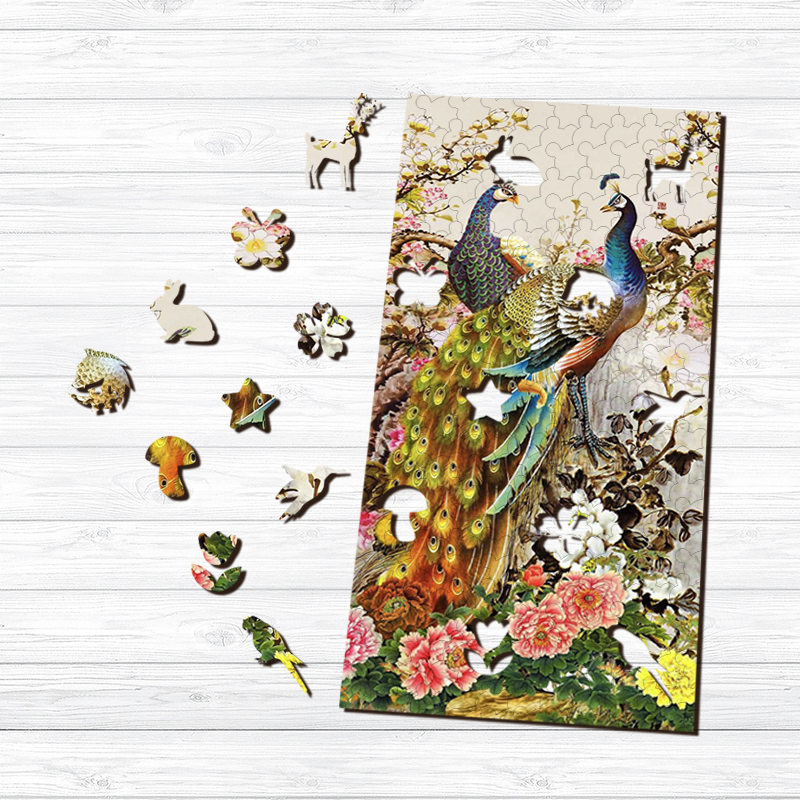 Peacock Wooden Jigsaw Puzzle