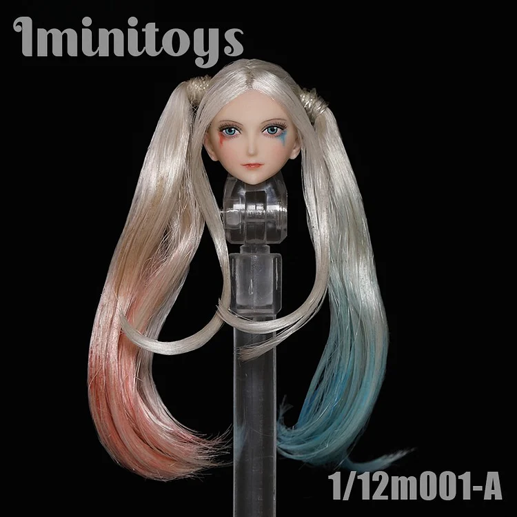 1/12 Scale Girl Head Sculpt Iminitoys M001 Female Soldier Head Cavring Model Toy for 6in Pale Action Figure Body Doll Toys-aliexpress