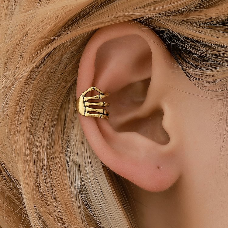 Skeleton Hand Ear Cuffs