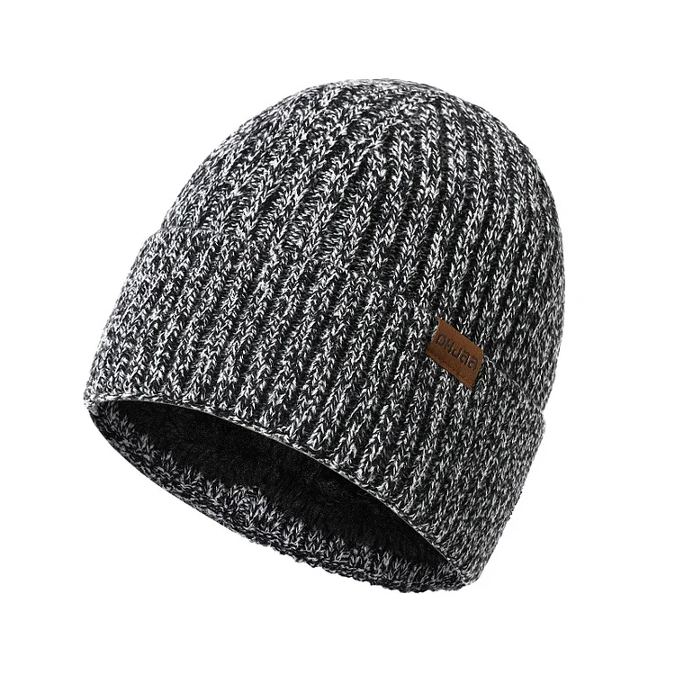 BrosWear Warm Fleece Twist Wool Hat