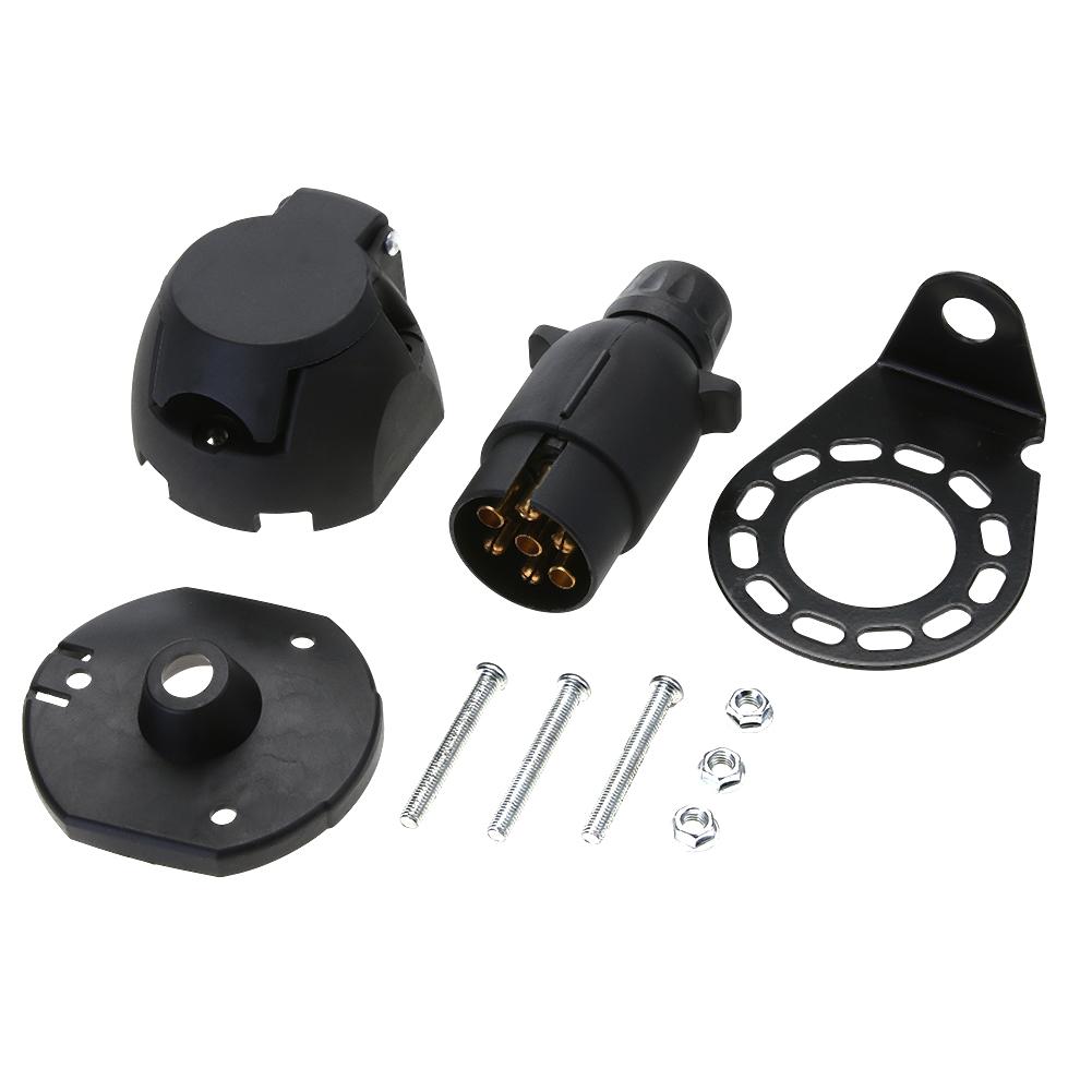 7-Way EU RV Boat Truck Trailer Connector Plug+ Socket+ Bracket Set Kit, 501 Original
7-Way EU RV Boat Truck Trailer Connector Plug+ Socket+ Bracket Set Kit, 501 Original