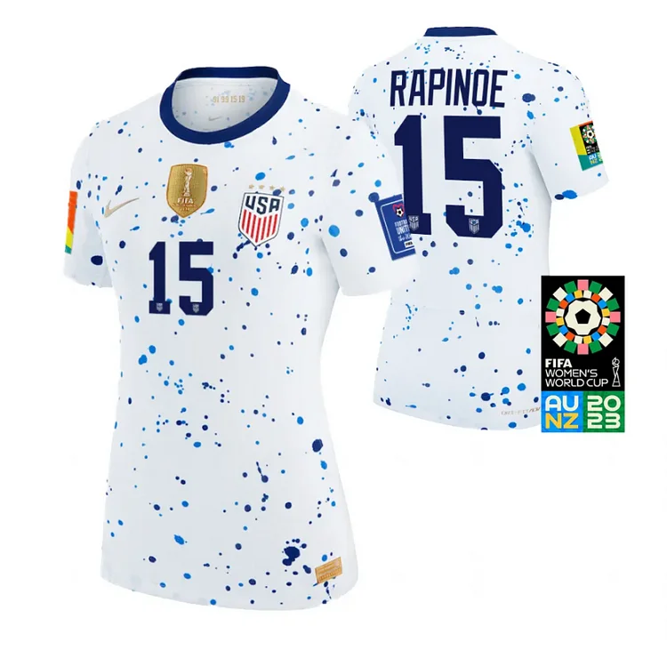 USA Women's Megan Rapinoe 15 Home Shirt Kit World Cup 2023