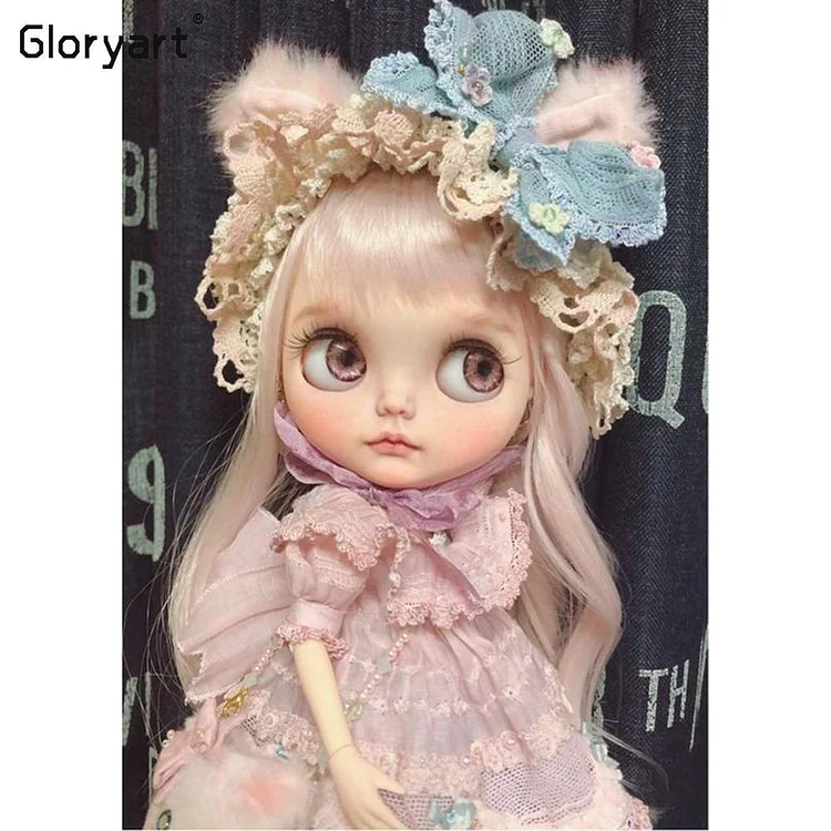 Diamond Painting - Full Round - Cute Girl gbfke