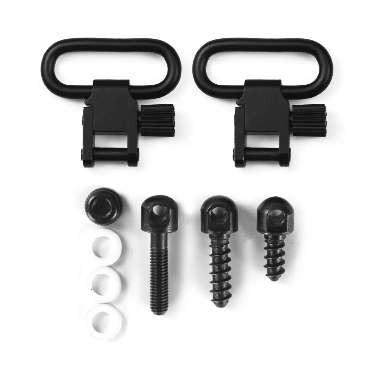 1.25 Inch Rifle Sling Mounting Set – Swivels & Screw Stud Base Kit, Shooting Accessory