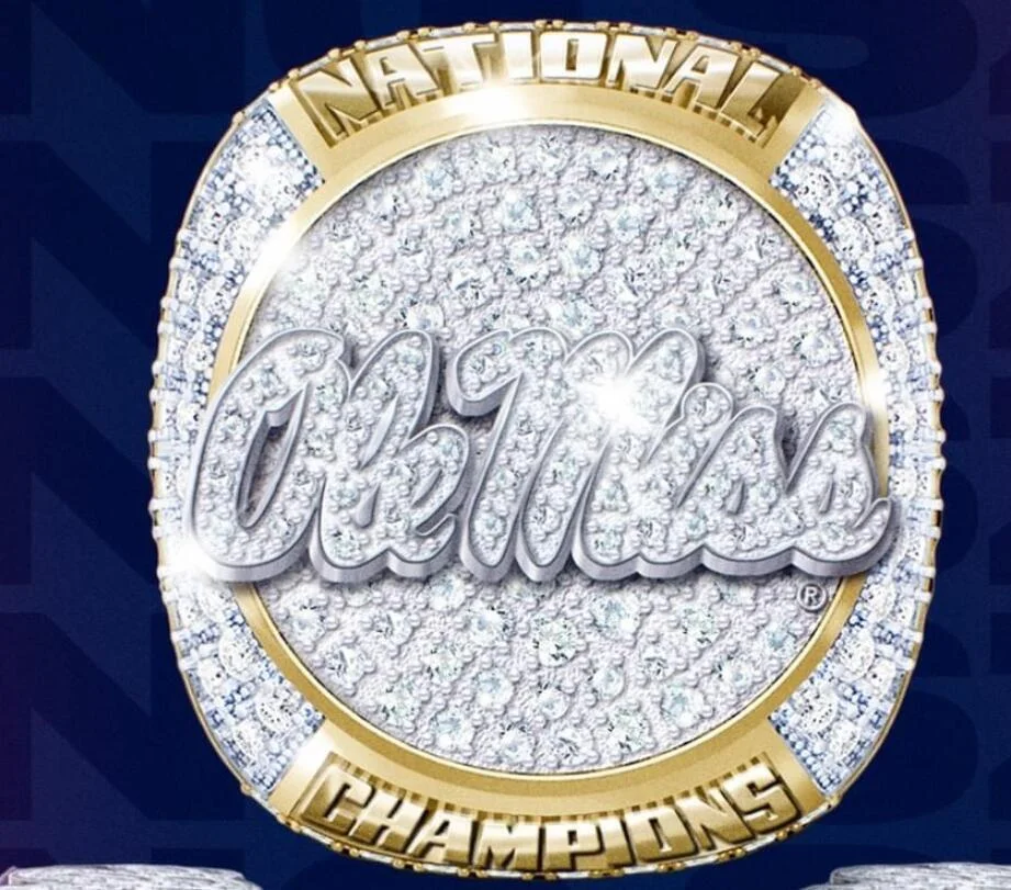 2022 Ole Miss College World Series Baseball National NCAA Team Ring(Ship Before Oct 16th)