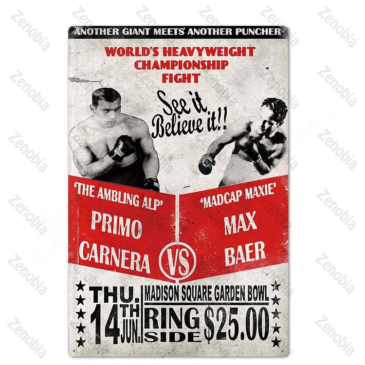 Boxing-Vintage Tin Signs/Wooden Signs - 20*30cm/30*40cm