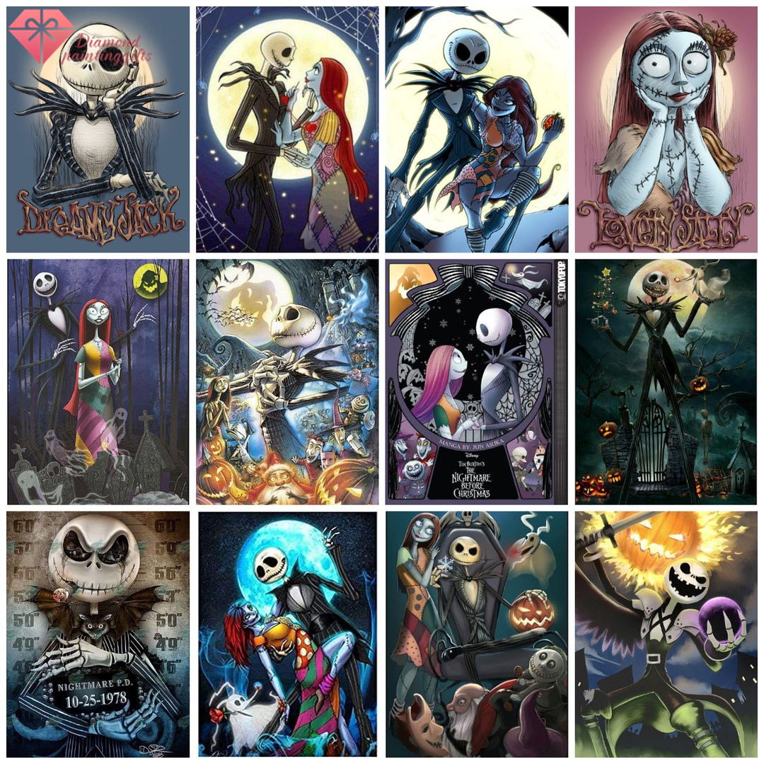 Diamondpaintinggifts Full Drill Diamond Painting Nightmare Before