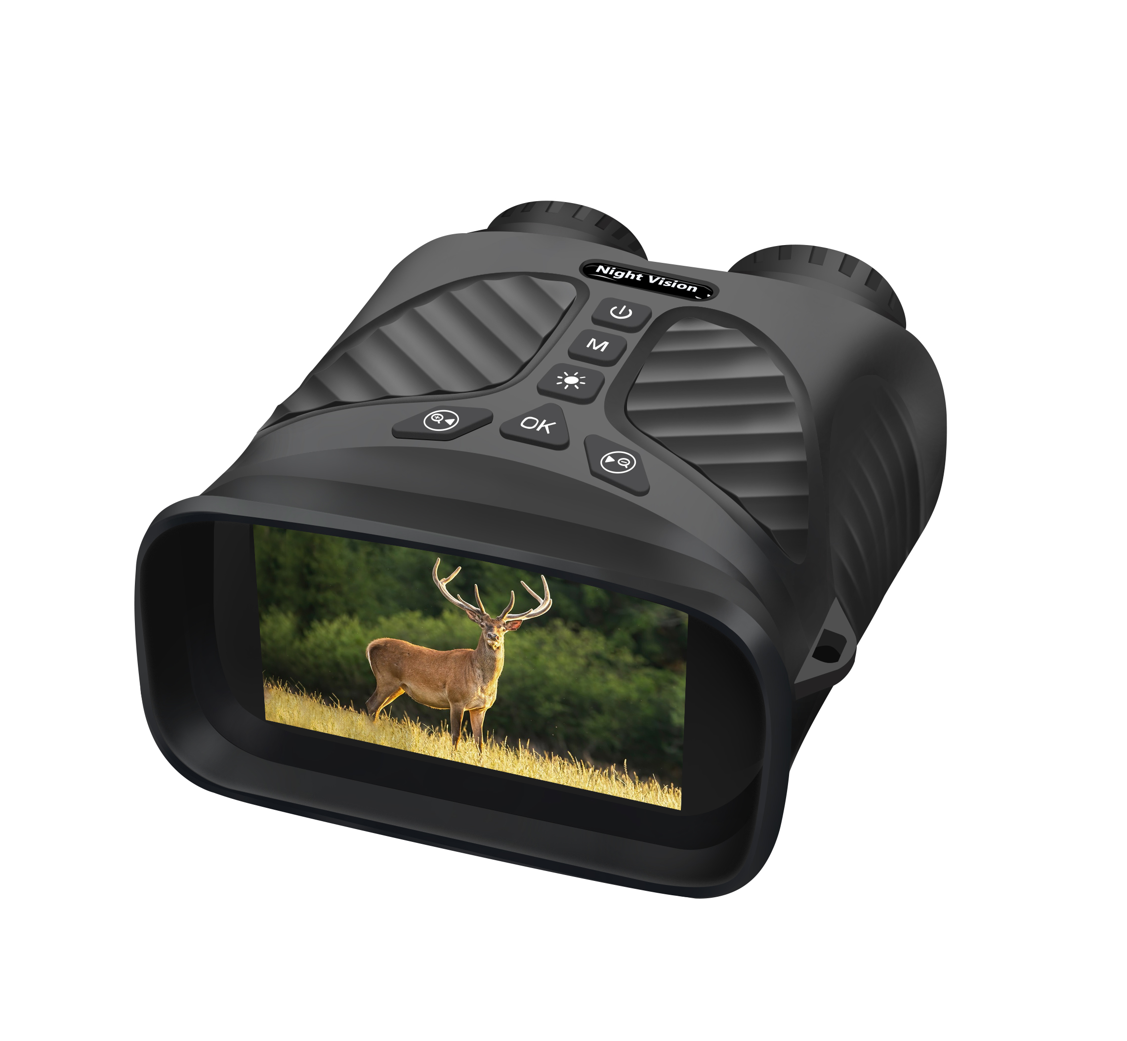 BekinTek Night Vision Binoculars Rechargeable Telescope Infrared NVG Goggles Full Dark Observing 7x IR Adjustment 8x Digital Zoom 2.5K Video Recording 40M Photo 3 Inches Large HD Screen with 32G TF Card for Low Light Bird Watching Camping Concerts 19