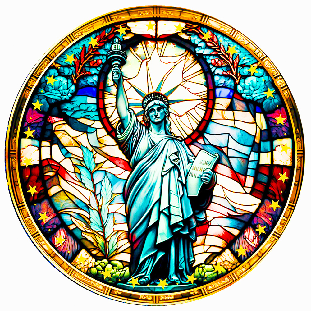 Goddess Stained Glass - Full Round - Diamond Painting (30*30cm)