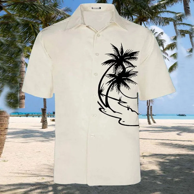 Men's Coconut Short Sleeve Beach Shirt