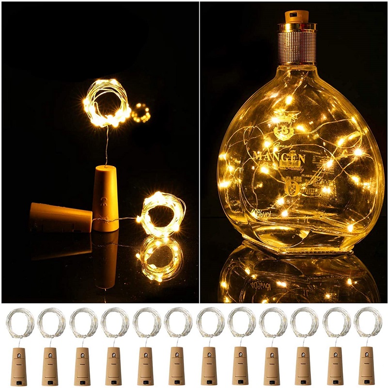 Garland Wine Bottle Lights String with Cork LED Copper Wire Fairy Lamp, 501 Original
Garland Wine Bottle Lights String with Cork LED Copper Wire Fairy Lamp, 501 Original