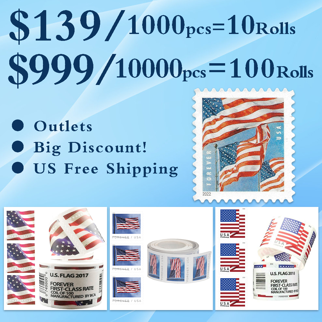 🎁【US Free Shipping】$139/1000PCS,$999/10000PCS📣 Big Discount ! 10 Rolls /  1000 Pcs,100 Rolls / 10000 Pcs.
