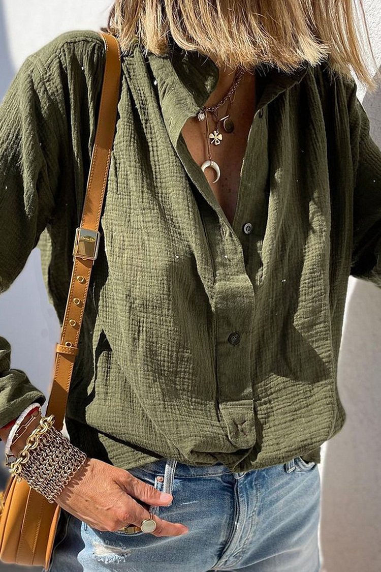 Casual Solid V Neck Tops - Life is Beautiful for You - SheChoic