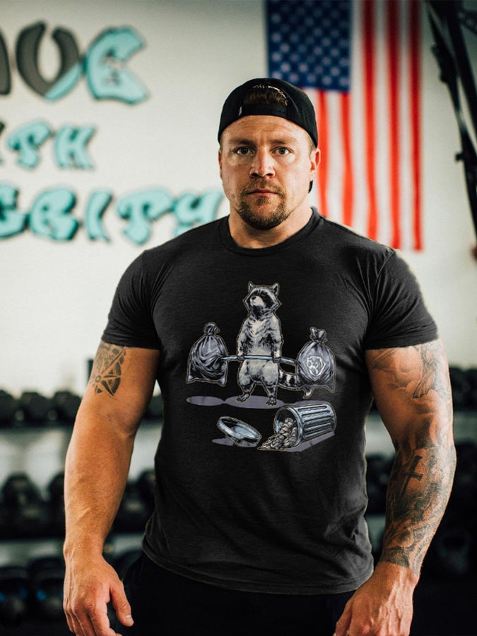 Deadlifting Raccoon Sweatshirt (EU)