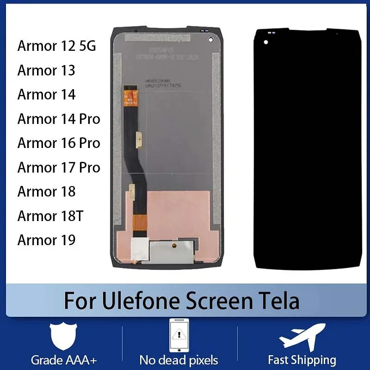 For Ulefone Power Armor 12 13 14 16 19 18 18T 17 Pro Mobile Phone Screen Tela LCD Display Touch Screen Digitizer Armor 19 Tela