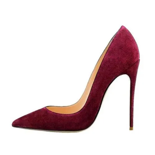 VCshoes Wine Red 12 Cm Extreme High Heels Pointed Toe Shallow Women Shoes Women Pumps Wedding Party Woman Shoes RM003