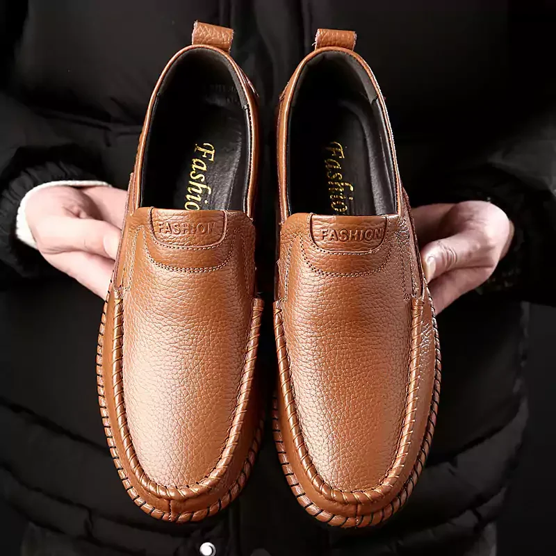 Letclo™ Casual Breathable Men's Leather Loafers letclo Letclo